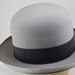 Reserved For David - Vintage Homburg Mans Hat In Gray