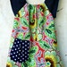 Girls Peasant Dress Floral Print Pocket