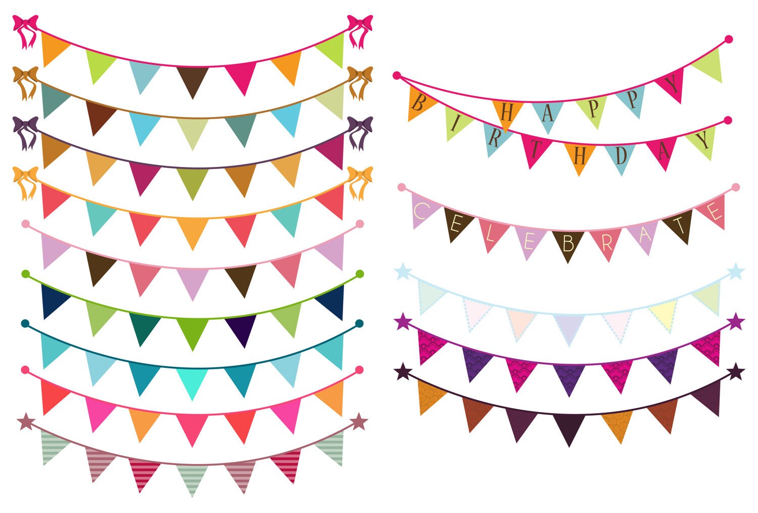 bunting banner clip art free - photo #13