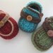 Boy's Moccasins Crochet Baby Booties Pattern ( pdf pattern for sale) 4 sizes
