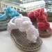 Crochet Pattern Baby Booties, Orchid Sandals (pdf pattern for sale)