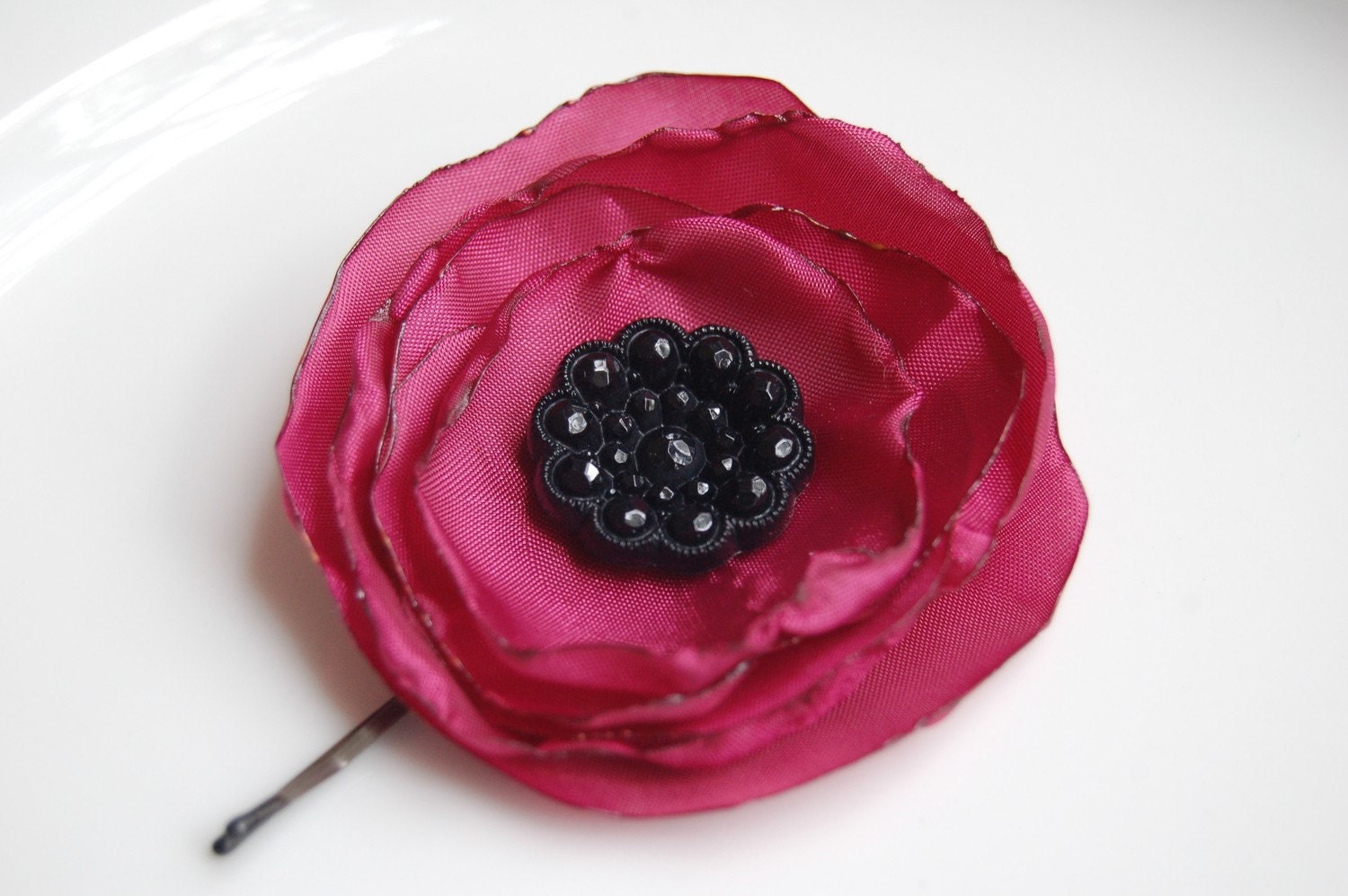 No. 10 DIY No Sew Fabric Flower Bobby Pin PDF by BOLDblossom