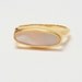 Avon Mother of Pearl Ring- Vintage- 1970s- Oblong Setting- SZ 9