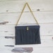 Vintage Handbag Navy Blue Leather by Ande