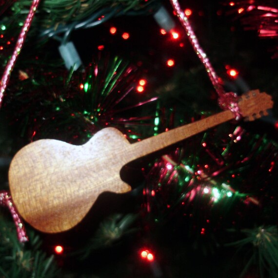 Guitar Ornament Les Paul in Solid Mahogany