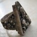 Vintage Sterling Bedouin Ring - Israeli Made - Triangle Face - Size 9 1/2 - Ornate - 1950s