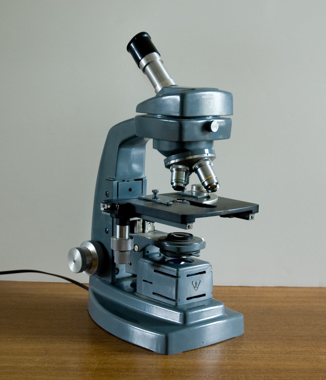 Vintage Bausch and Lomb Microscope with by InteriorComponents