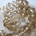 LAST ONE Faceted Champagne Crystal Rondells 8mm x 6mm, 36 pieces, 8" strand