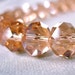 RESERVED FOR H Pink Champagne Faceted Rondelle Crystal Beads, 10mm x 8mm, full 10" strand, 36 beads