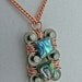 pendant bike chain paua shell