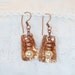 FREE SHIPPING Copper and Pearl Earrings