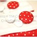 RTS - White Polkadot Clutch