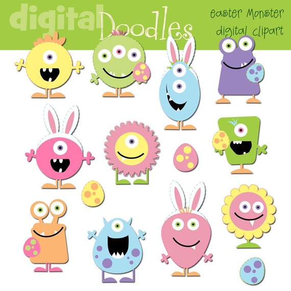 monster clipart etsy - photo #35