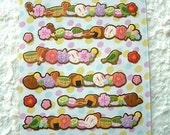 Japanese Stickers Kawaii Chiyogami Paper Ume