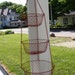 Three Tiered Red Wire Hanging Basket Organizer
