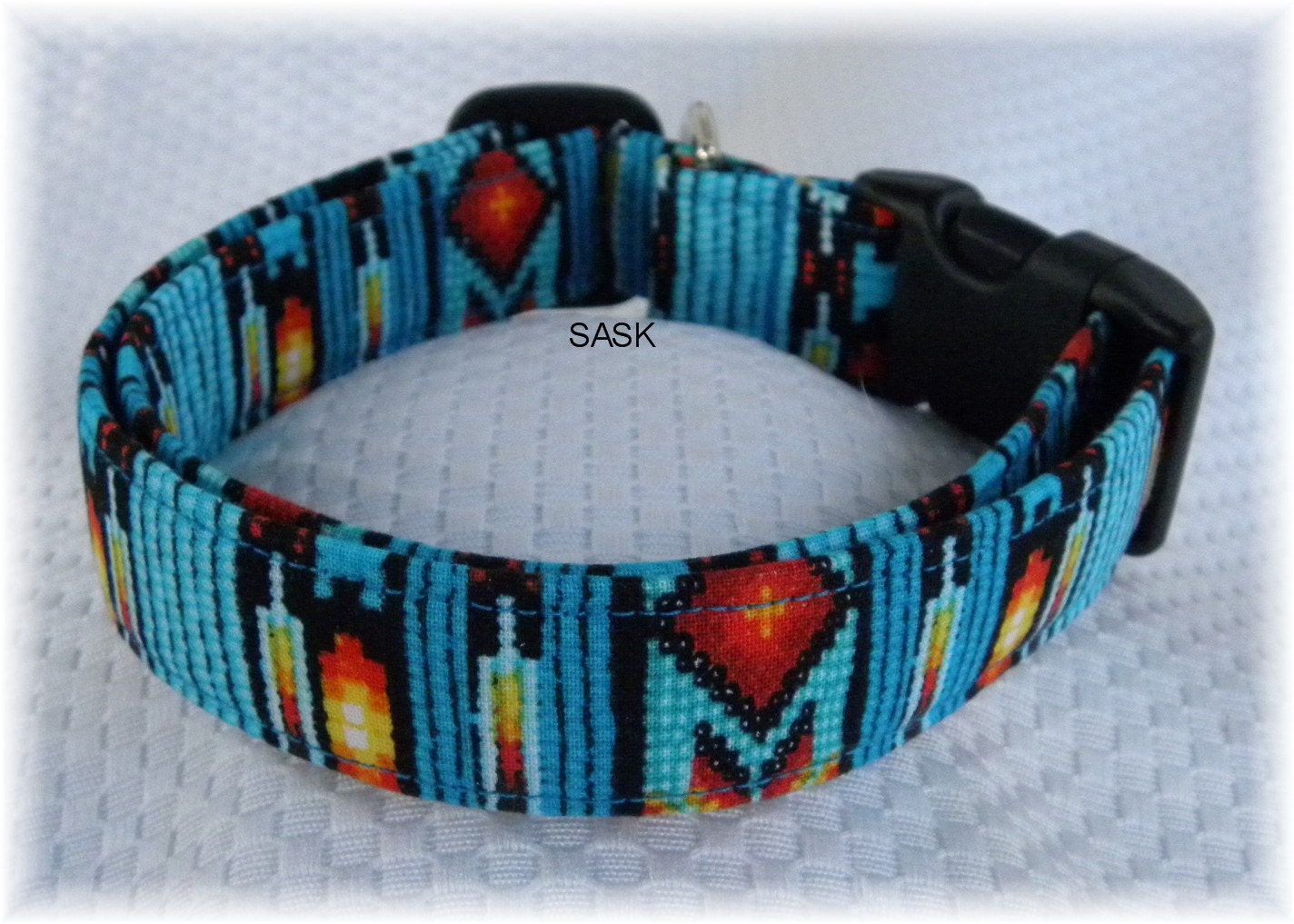Dog Collar limited Indian Turquoise Southwest SIZE SMALL