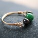 Gold Stone Ring - Ruby Zoisite and Freshwater Pearl - Forest Woodland Wire Wrapped Gold Artisan Gemstone Jewelry Fall Fashion