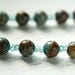 Teal Jasper and Apatite Necklace - Turquoise Blue Stone Boho Sky Nautical Summer - Custom For Rhonda
