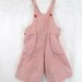 Antique Baby Overall's Red and White Stripe