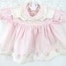Vintage Baby Girls Dress Pink and Lace