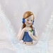Half Doll Porcelain Handmade Girl with Ball