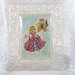 Cinderella Picture in Fancy Frame Lucite Style Plastic Frame