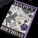 HAPPY BIRTHDAY blank greeting card