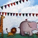 Jungle Painting, Childrens Art, Zoo Animals, Artwork for Kids, Wall Art, Nursery Art, Kids Room