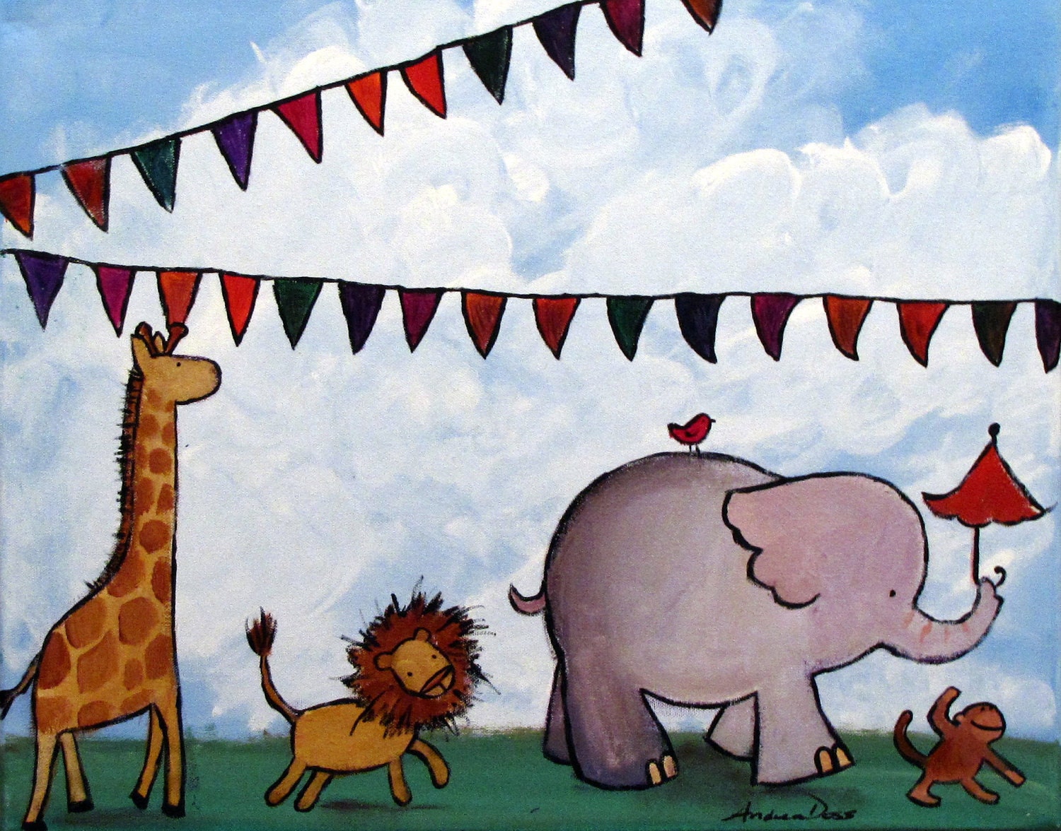 Парад животных рисунок. Art to Zoo. Animal Painting for children.