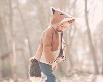 Kids Fox Coat// Boys Winter Coat// Kids Animal Coat// Cute Handmade Children's Clothing// Fantastic Mr. Fox