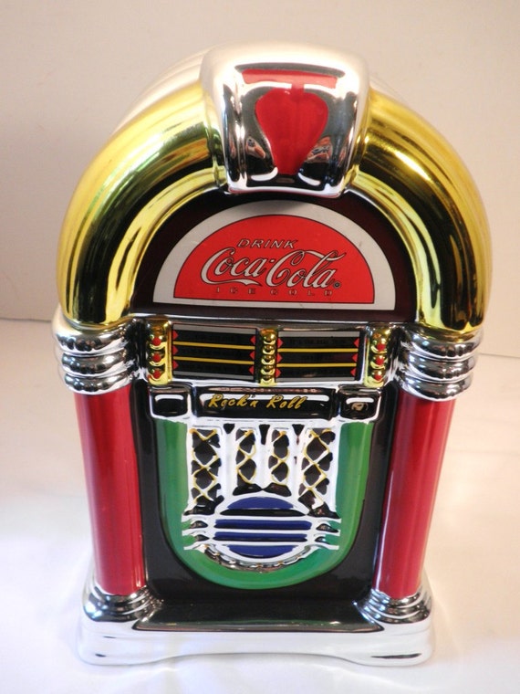Coca Cola Jukebox Cookie Jar Canister