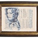 Vintage DICTIONARY Art Print Madonna