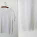 Vintage 70s White Eyelet Blouse Shirt Top M