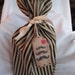 Fabric Gift Bag Reusable Eco Friendly Valentine Wrap Classic Pinstripe Masculine Mustache Steampunk