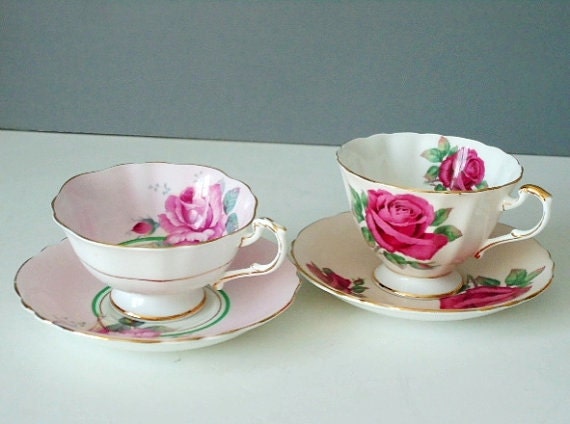 Saucers vintage Vintage   Tea Teacups and Saucers  saucers Cups and cups Cups  set and   Saucers and