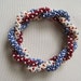 Bead Crochet Pattern: Triple Strand of Dots Bead Crochet Bangle Pattern