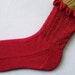 Knit Sock Pattern: Beaded and Ruffled Sock Knitting Pattern