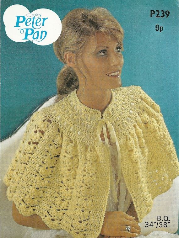 crochet jacket pattern bed Peter Pattern Jacket PDF Crochet Cardigan Vintage Bed Pan Sweater P239