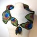 Peacock Scarf Silk and Yarn Embroidery OOAK TAGT TEAM tagt team