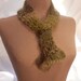 RESERVED LISTING Lime Green Soft Scarf in Afghan Crochet