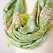 Infinity Scarf Versatile Cowl Loop Circle Scarf Wool Silk Fresh Green Bamboo summer garden teamcamelot tbteam elitett