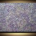 36 x 24 Original Abstract Texture Carved Sculpture Impasto Flowers Purple Silver White Modern Oil Painting by Je Hlobik Ready to Ship