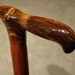 Big Tall Walking Cane (Item 085) Fancy Rare Texas Ebony, Sapele