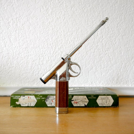 MatchOMatic Pistol Shaped Gas Butane Lighter