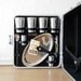 Mid Century Travel Bar, Black & White Gingham Case, Trav-L-Bar