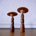 Vintage Kokeshi Figures, 2 Japanese Wooden Dolls