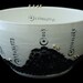 Industrial Cocoon Porcelain Bowl with 22k Gold Spikes