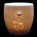 Pocket Watch Translucent Porcelain Cup or Votive Candle Holder 2