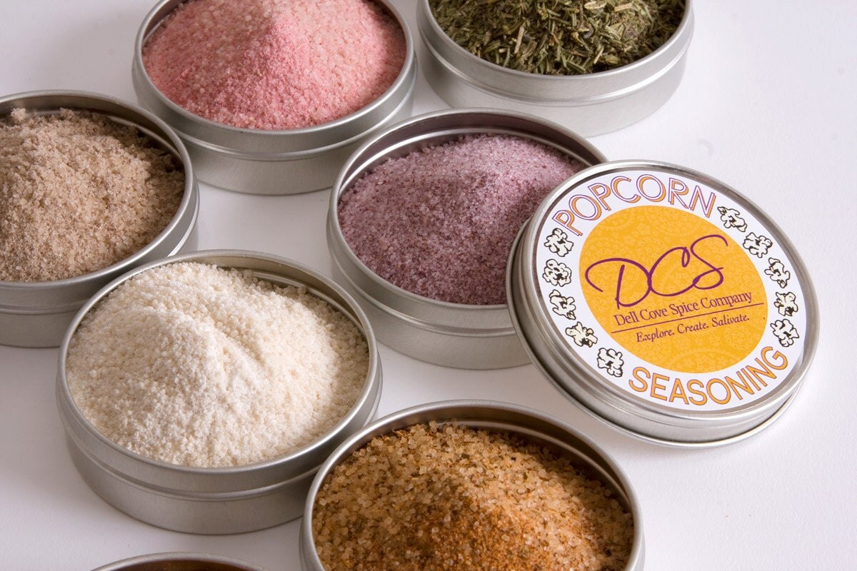 Popcorn Seasoning 8 Gourmet Salts Flavored Popcorn Sampler