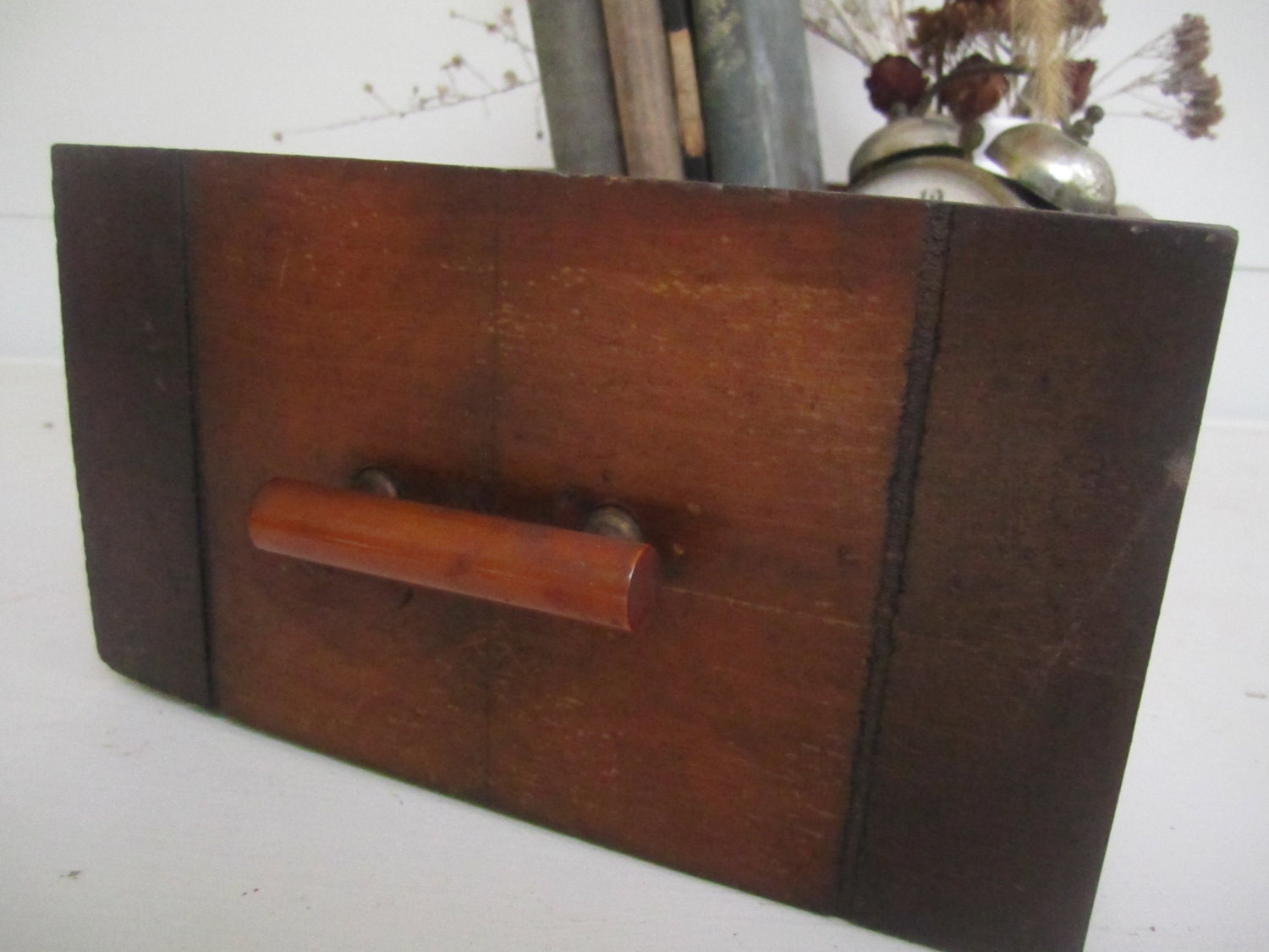 Antique Wooden Dresser Drawer Wall Shelf Lovely Storage